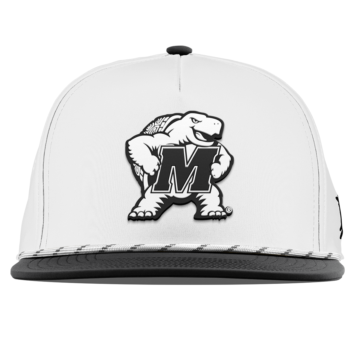 University of Maryland "Vintage Maryland Team Logo" Flat 5 Panel Rope White/Black