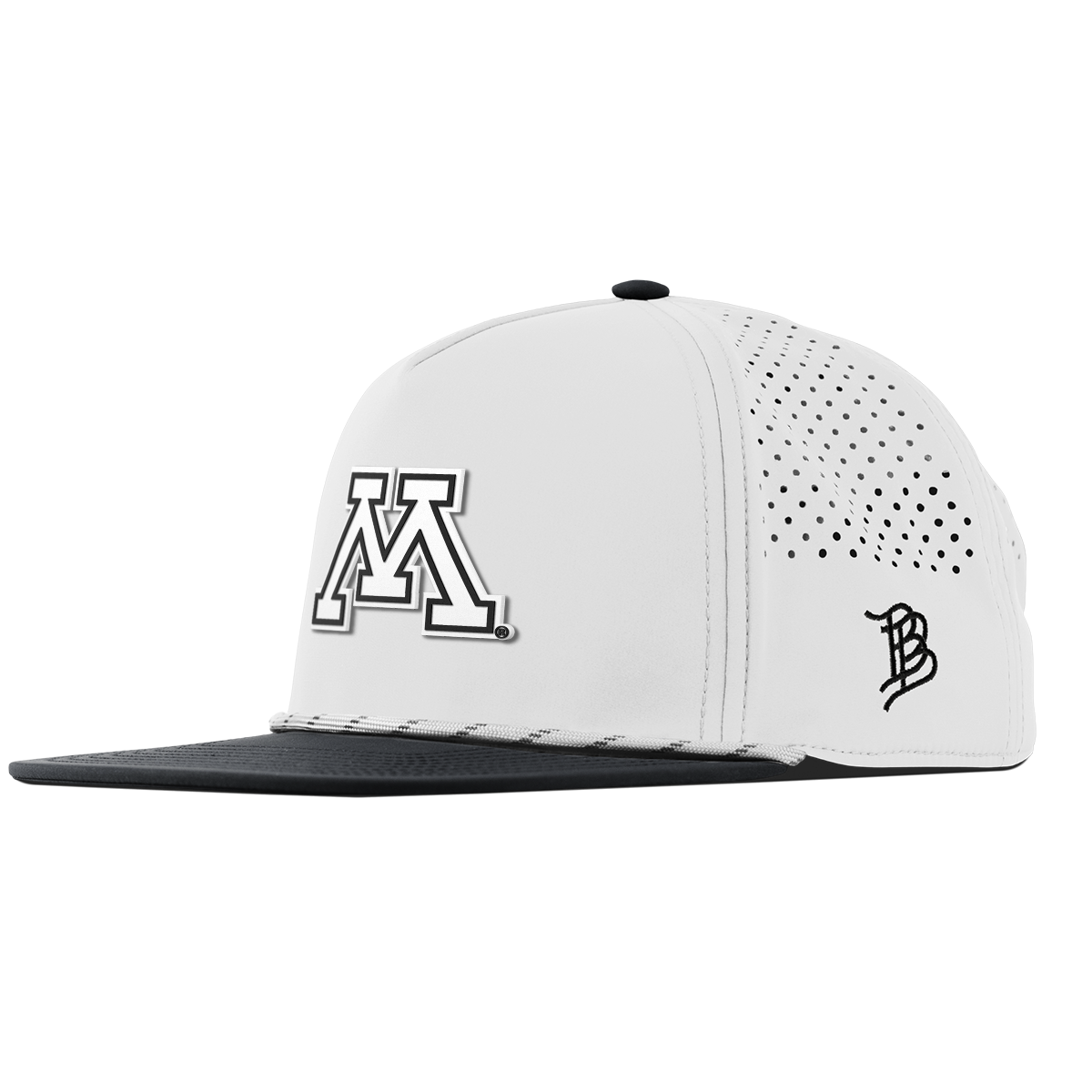 University of Minnesota "Vintage Minnesota Team Logo" Flat 5 Panel Rope White/Black