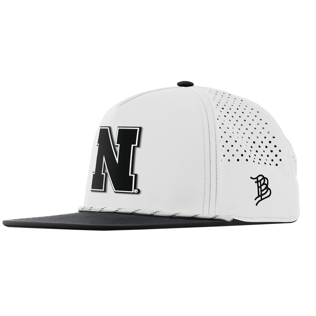 University of Nebraska "Vintage Nebraska Team Logo" Flat 5 Panel Rope White/Black