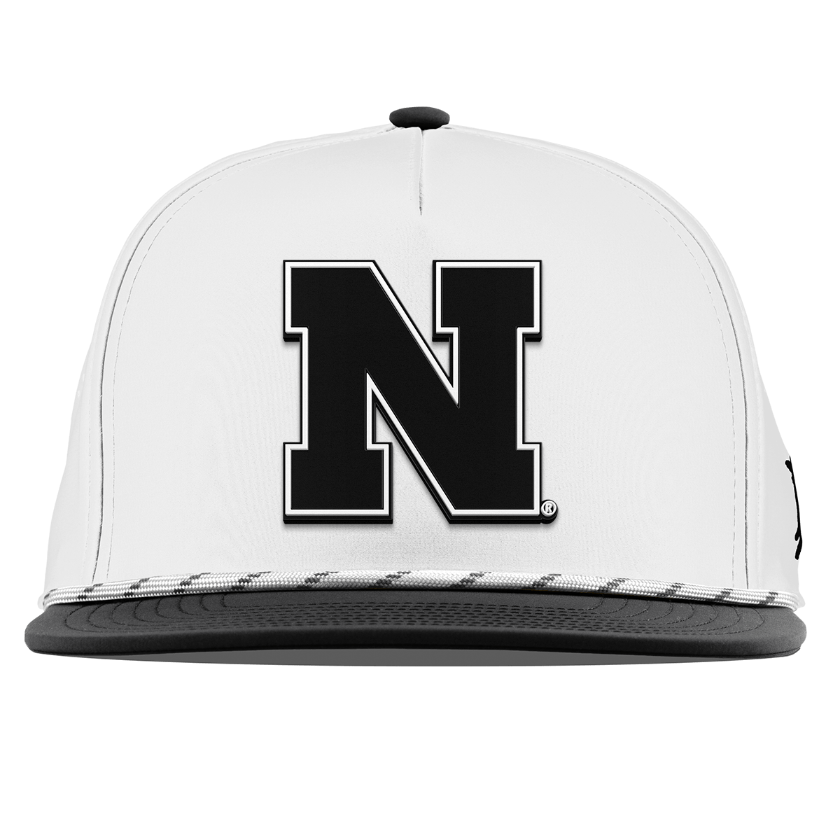 University of Nebraska "Vintage Nebraska Team Logo" Flat 5 Panel Rope White/Black