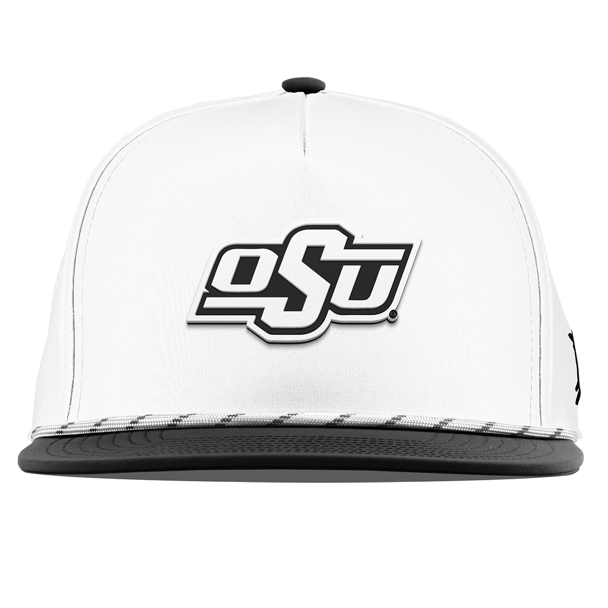 Oklahoma State University "Vintage OSU Team Logo" Flat 5 Panel Rope White/Black