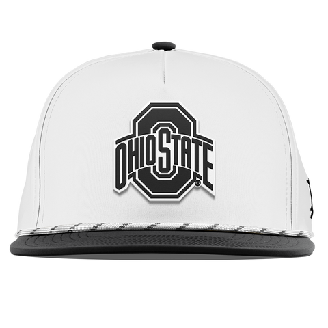 Ohio State University "Vintage Ohio State Team Logo" Flat 5 Panel Rope White/Black