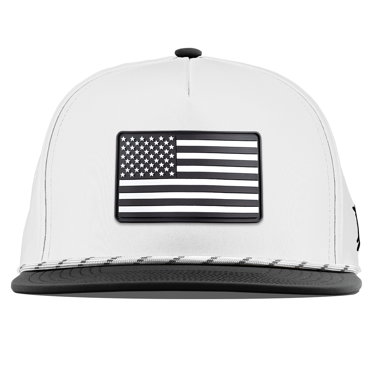 Vintage Old Glory Flat 5 Panel Rope White/Black