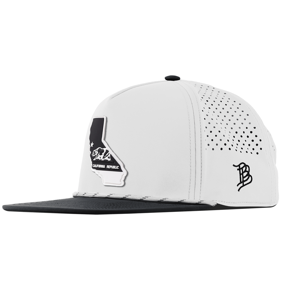 California Vintage Flat 5 Panel Rope White/Black