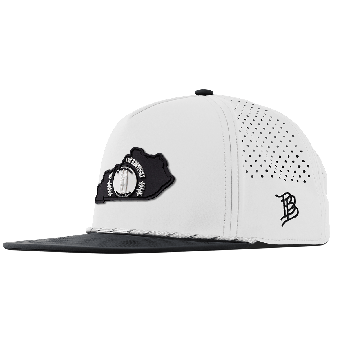Kentucky Vintage Flat 5 Panel Rope White/Black