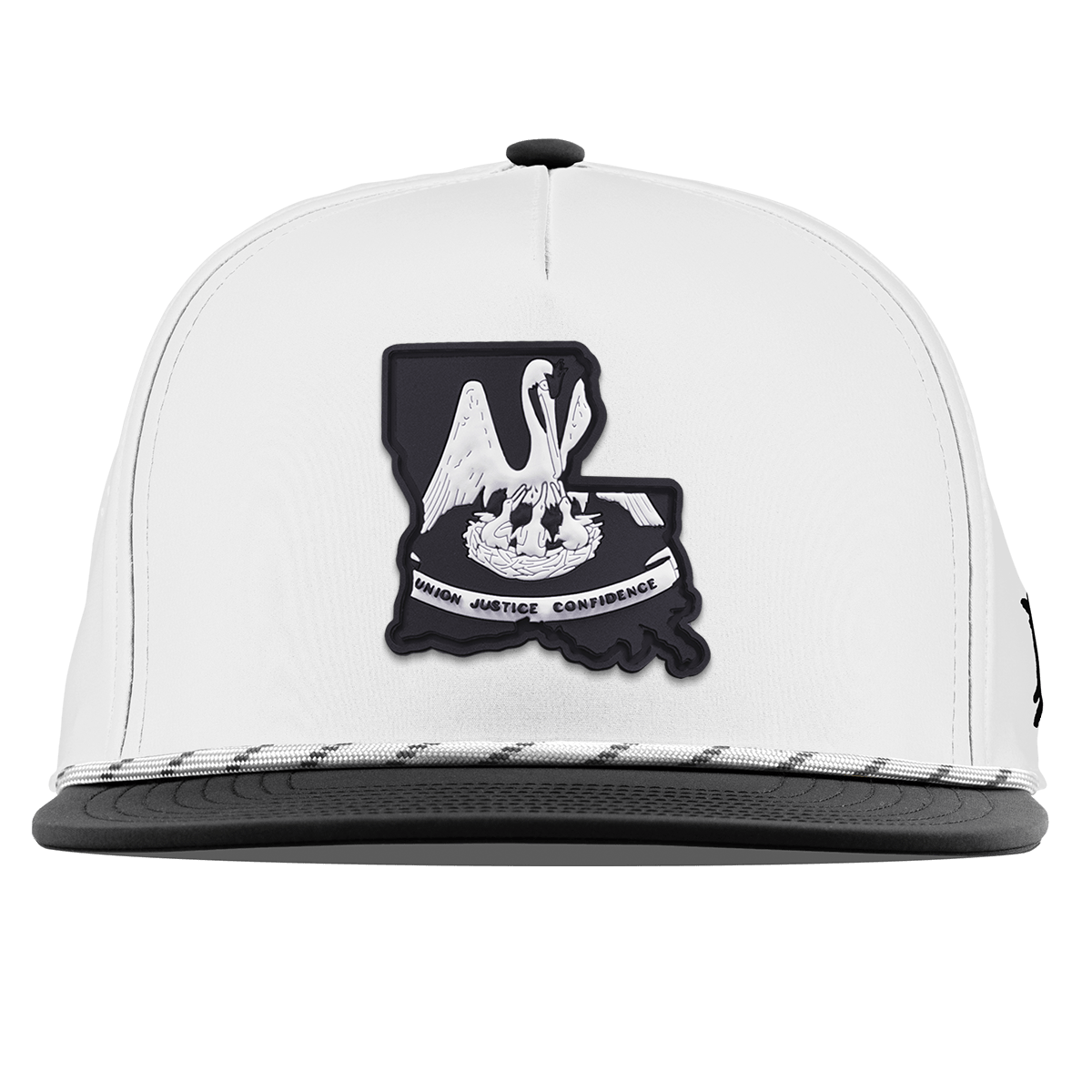 Louisiana Vintage Flat 5 Panel Rope White/Black