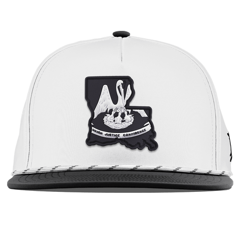 Louisiana Vintage Flat 5 Panel Rope White/Black