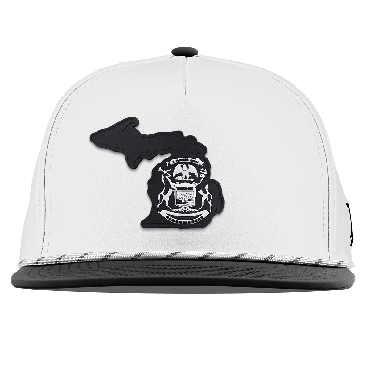 Michigan Vintage Flat 5 Panel Rope White/Black