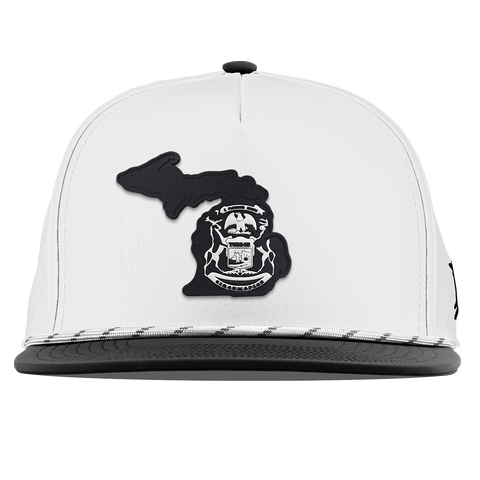 Michigan Vintage Flat 5 Panel Rope White/Black