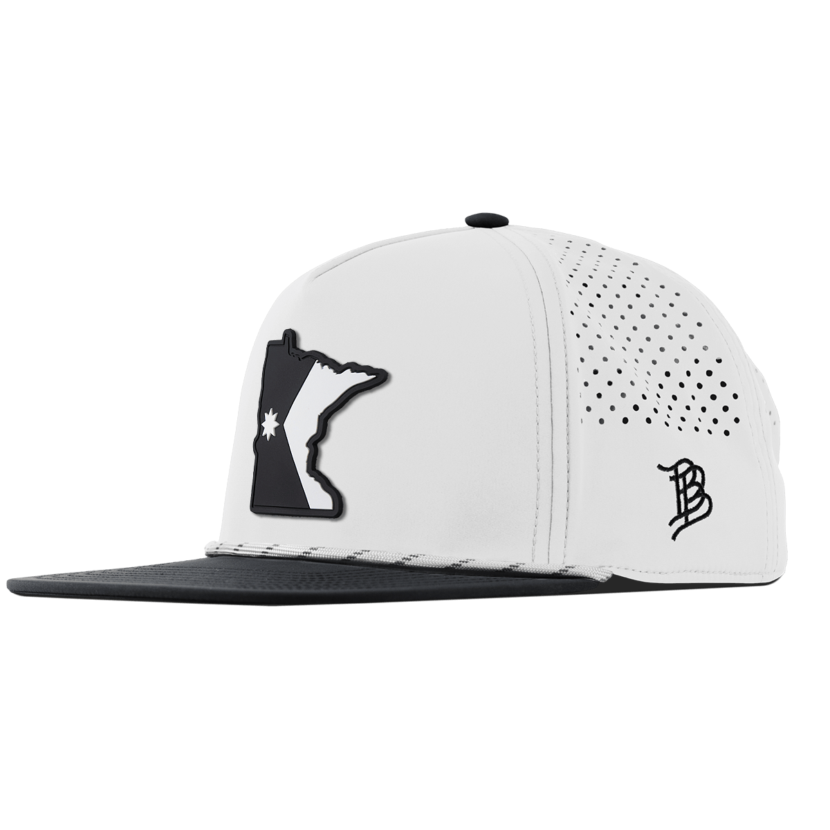 Minnesota Vintage Flat 5 Panel Rope White/Black