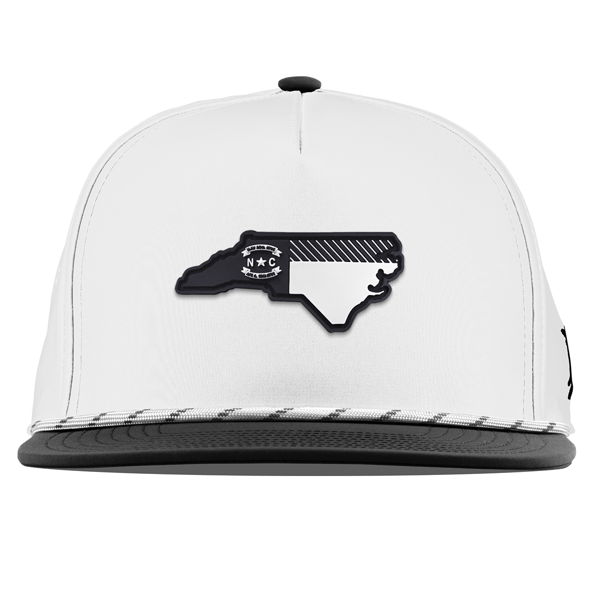 North Carolina Vintage Flat 5 Panel Rope White/Black
