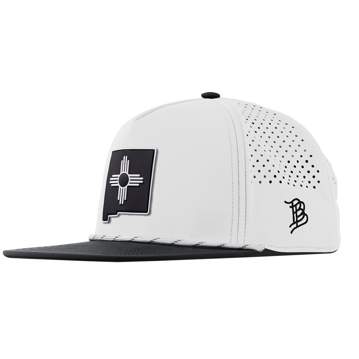 New Mexico Vintage Flat 5 Panel Rope White/Black