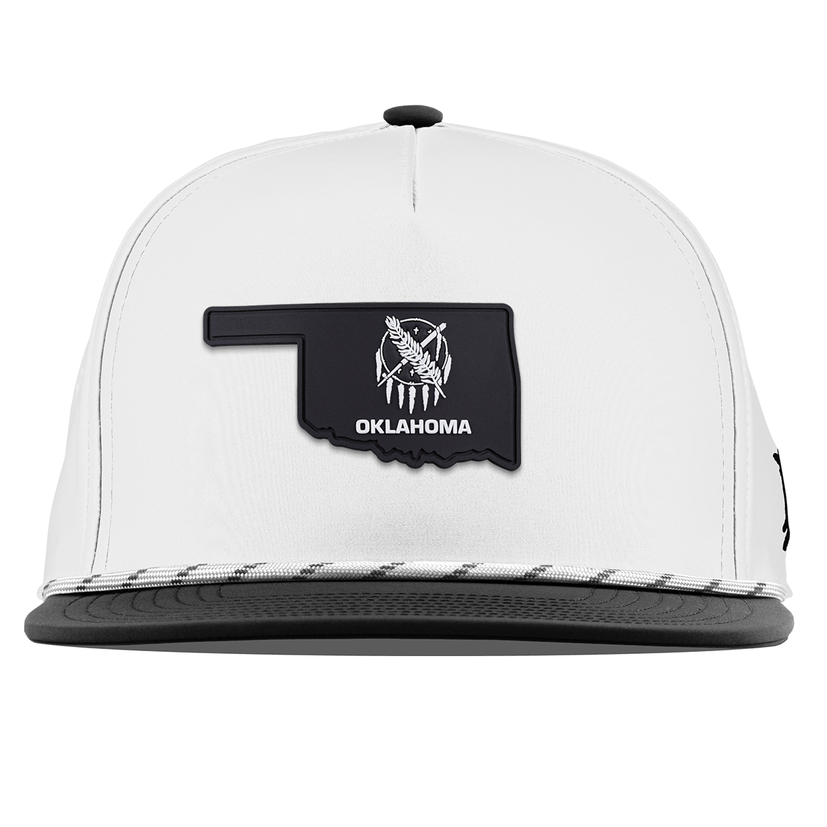 Oklahoma Vintage Flat 5 Panel Rope White/Black