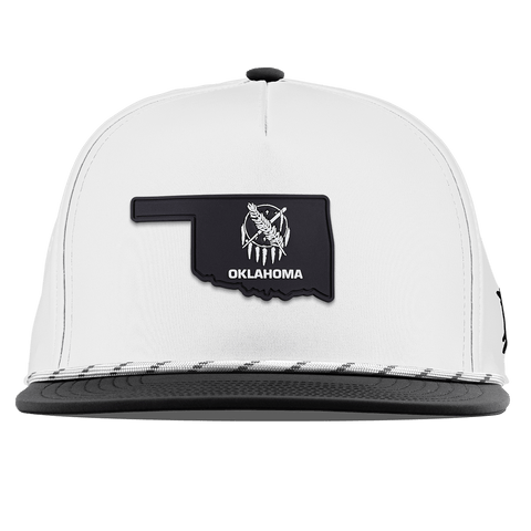 Oklahoma Vintage Flat 5 Panel Rope White/Black