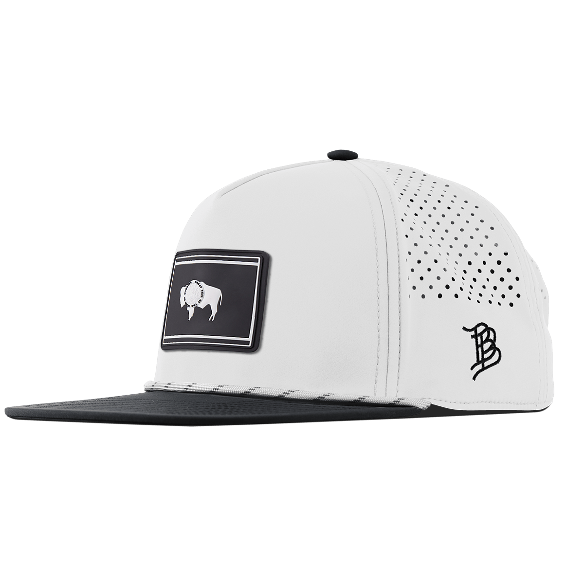 Wyoming Vintage Flat 5 Panel Rope White/Black