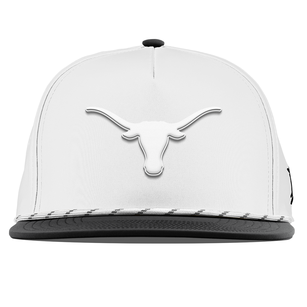 University of Texas "Vintage Texas Longhorn" Flat 5 Panel Rope White/Black