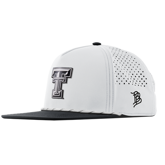 Texas Tech University "Vintage Texas Tech" Flat 5 Panel Rope White/Black