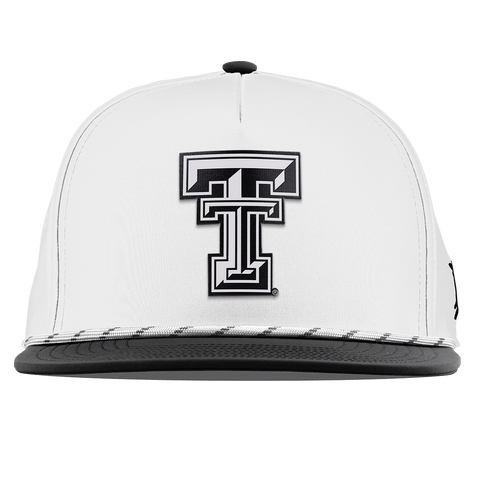 Texas Tech University "Vintage Texas Tech" Flat 5 Panel Rope White/Black
