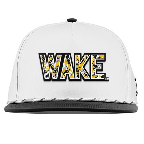 Wake Forest University "Wake Tie Dye" Flat 5 Panel Rope White/Black