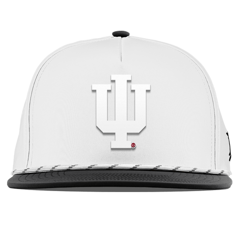 Indiana University "Whiteout Indiana Team Logo" Flat 5 Panel Rope White/Black