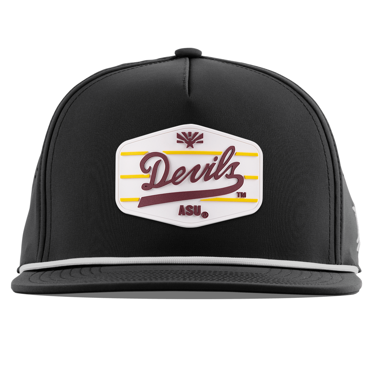 Arizona State University "ASU Devils White" Flat 5 Panel Rope Black