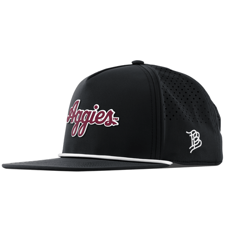 Texas A&M University "Aggies Script" Flat 5 Panel Rope Black