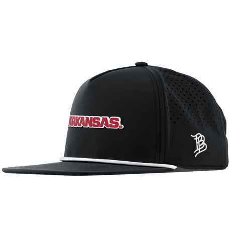 University of Arkansas "Arkansas Block" Flat 5 Panel Rope Black