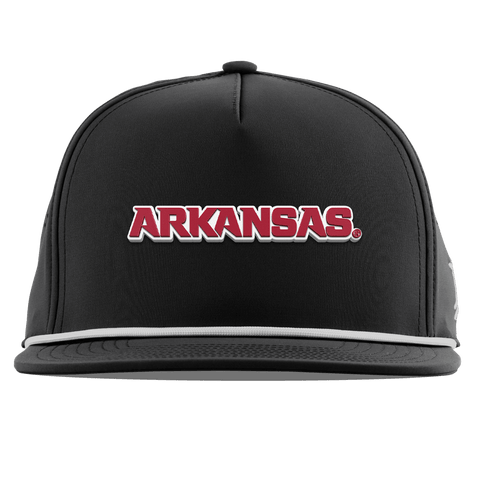 University of Arkansas "Arkansas Block" Flat 5 Panel Rope Black
