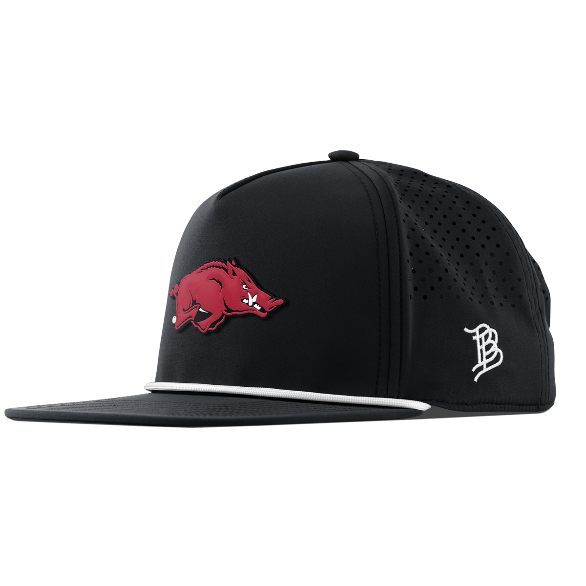 University of Arkansas "Arkansas Team Logo" Flat 5 Panel Rope Black