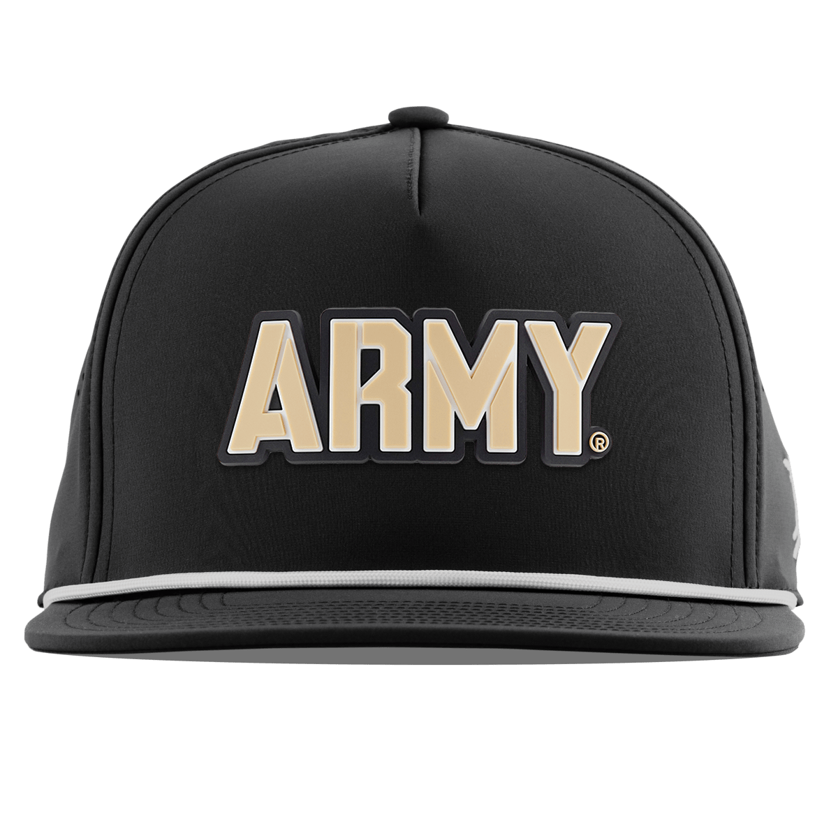 Army "Army West Point Gold Block" Flat 5 Panel Rope Black