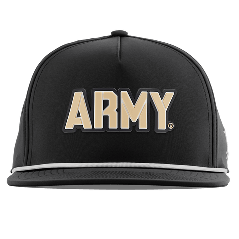 Army "Army West Point Gold Block" Flat 5 Panel Rope Black