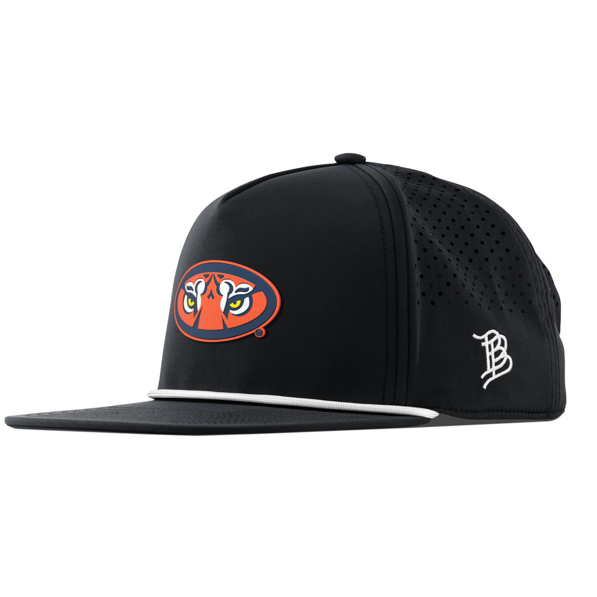 Auburn University "Auburn Tiger Eyes" Flat 5 Panel Rope Black