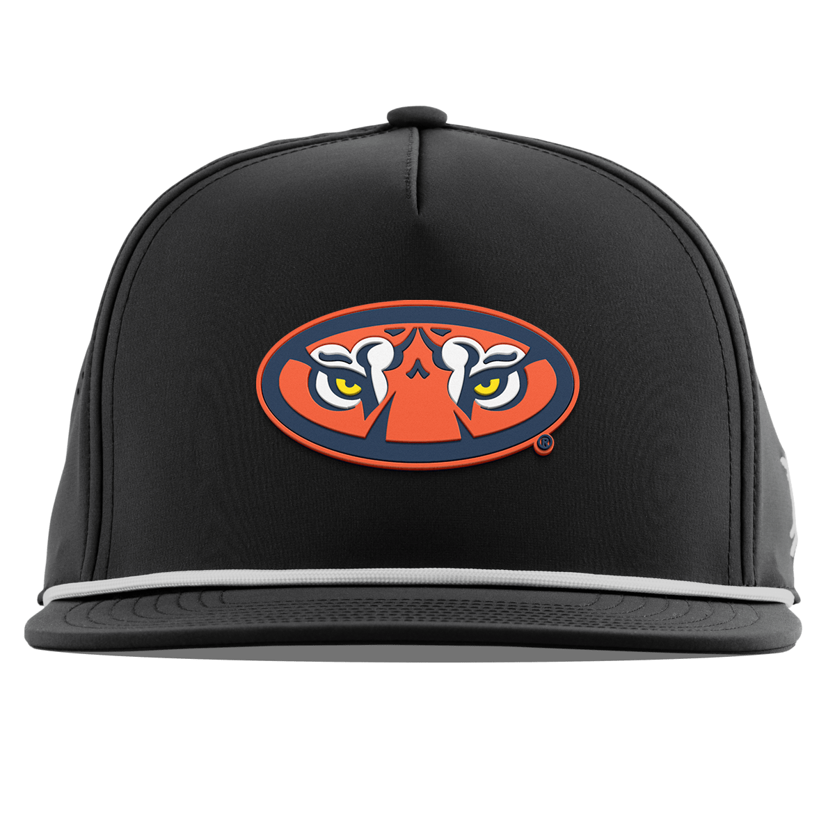 Auburn University "Auburn Tiger Eyes" Flat 5 Panel Rope Black