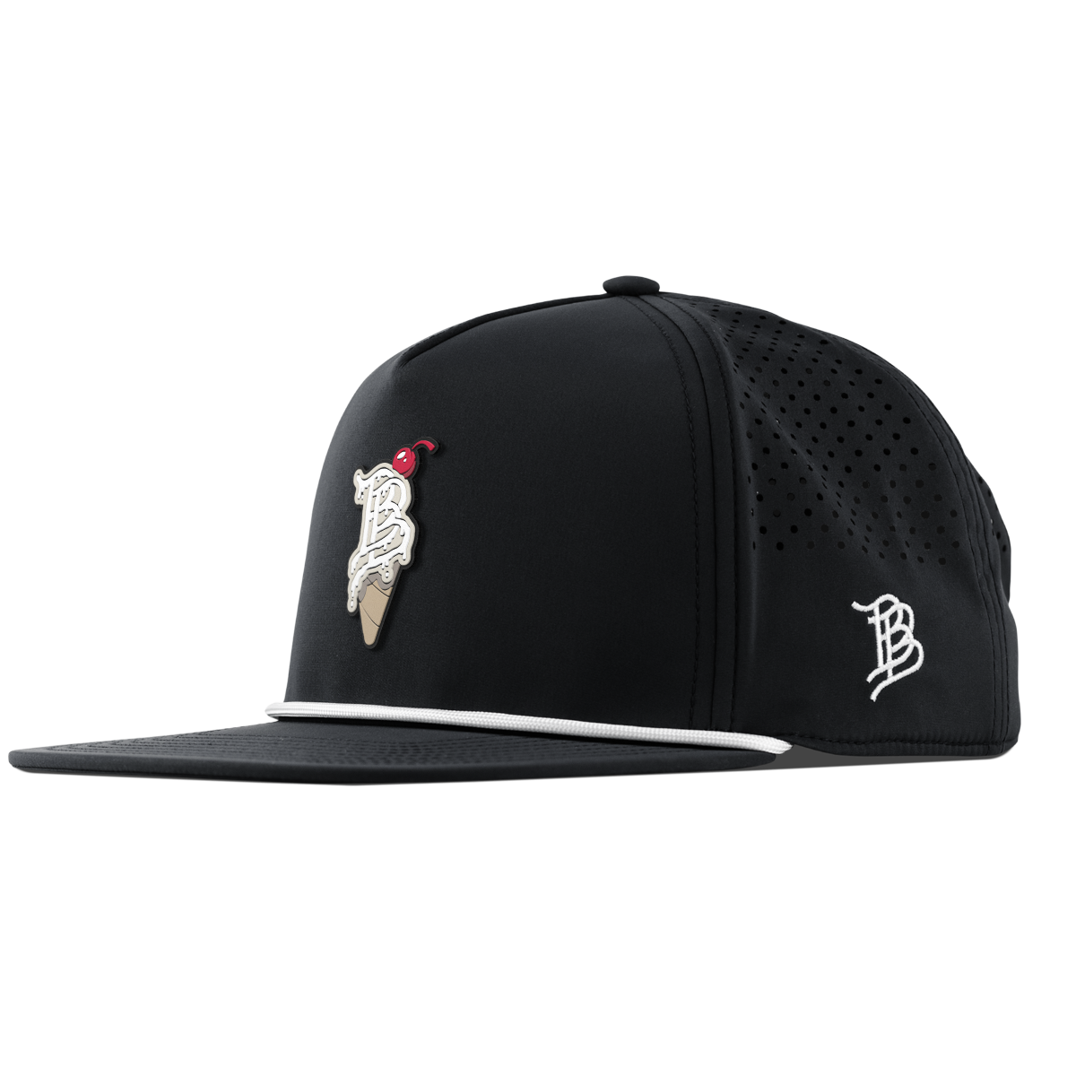 BB Drip Cone Flat 5 Panel Rope Black
