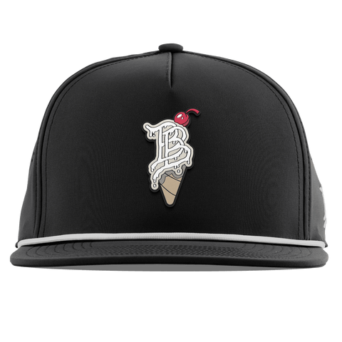 BB Drip Cone Flat 5 Panel Rope Black