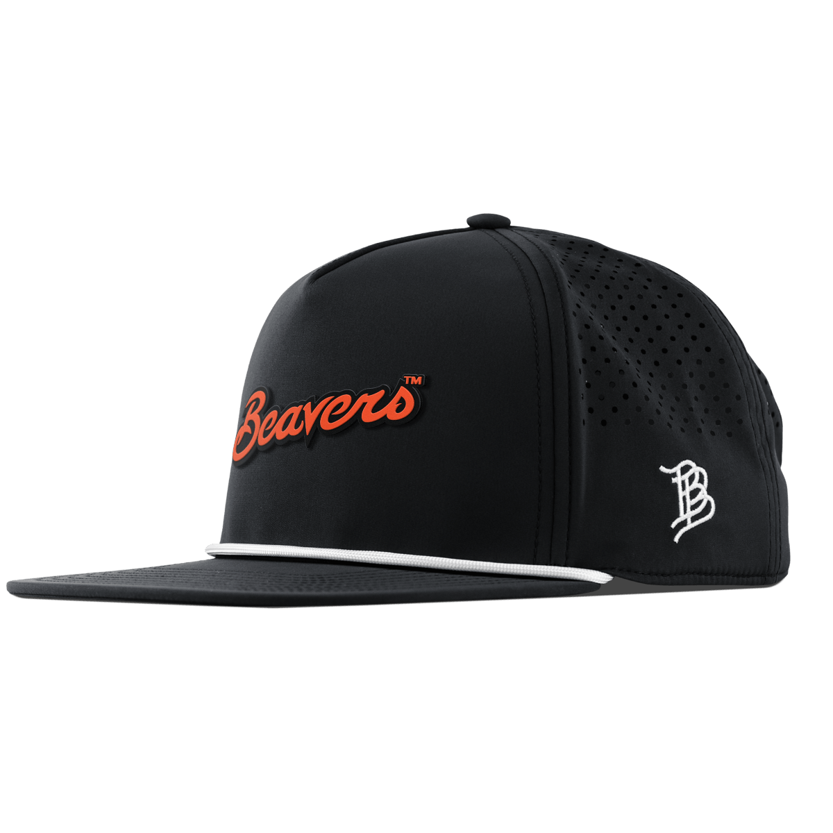 Oregon State University "Beavers Script" Flat 5 Panel Rope Black