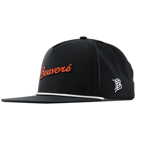 Oregon State University "Beavers Script" Flat 5 Panel Rope Black