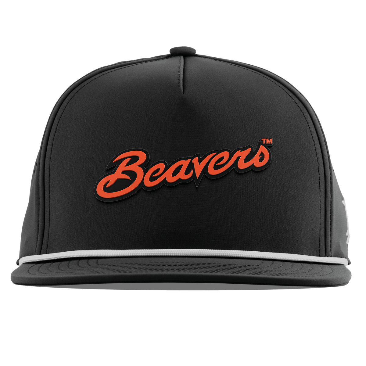 Oregon State University "Beavers Script" Flat 5 Panel Rope Black