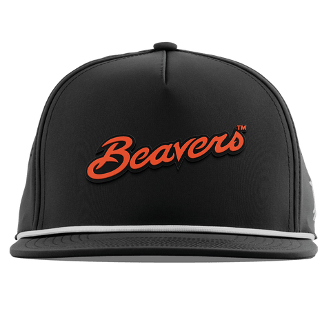 Oregon State University "Beavers Script" Flat 5 Panel Rope Black