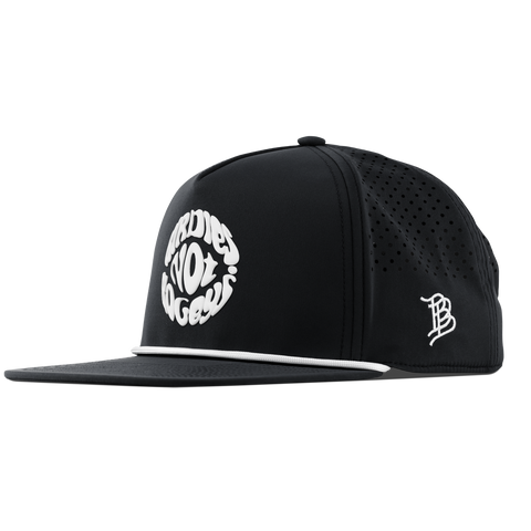 Birdies Not Bogeys® Flat 5 Panel Rope Black