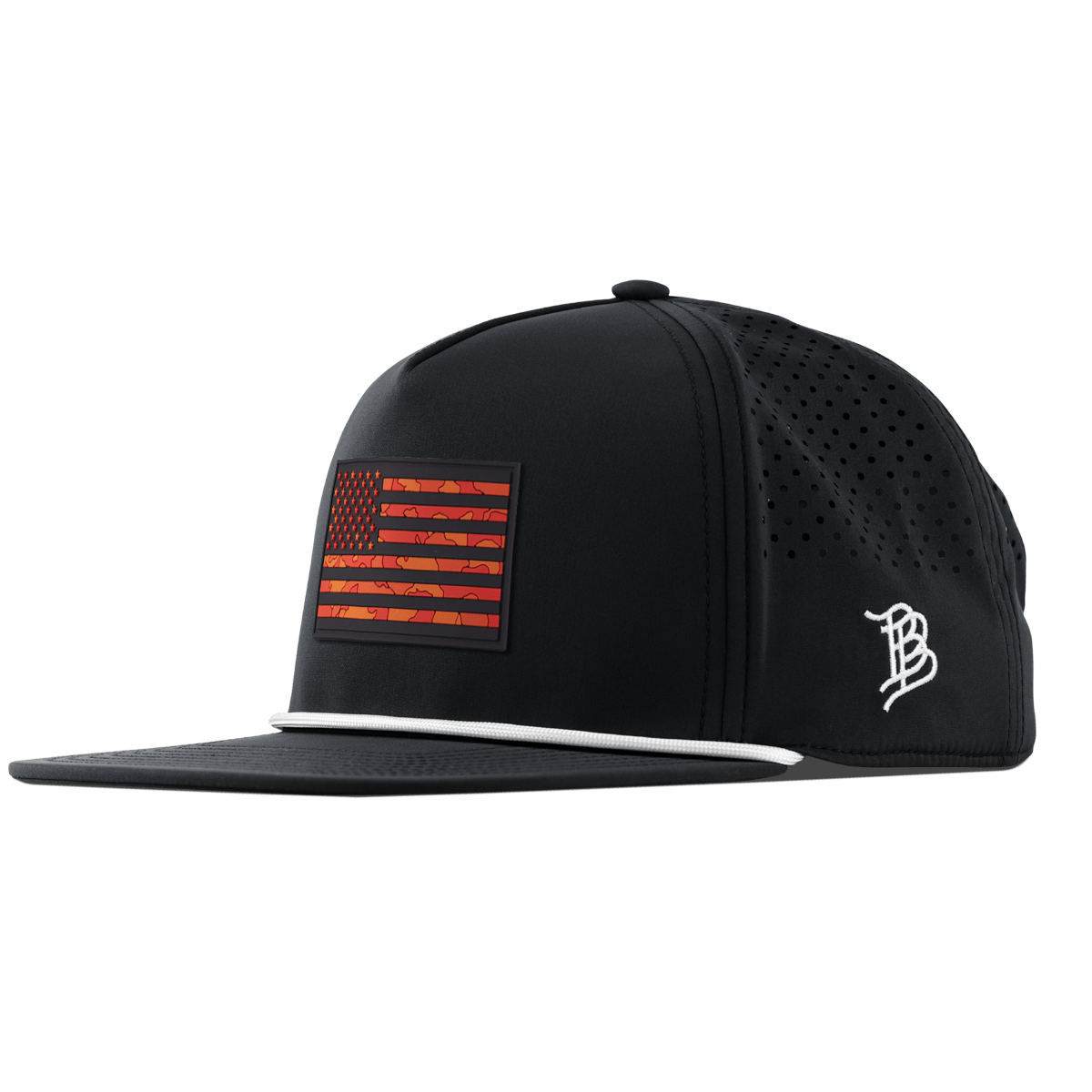 Old Glory Flat 5 Panel Rope Black
