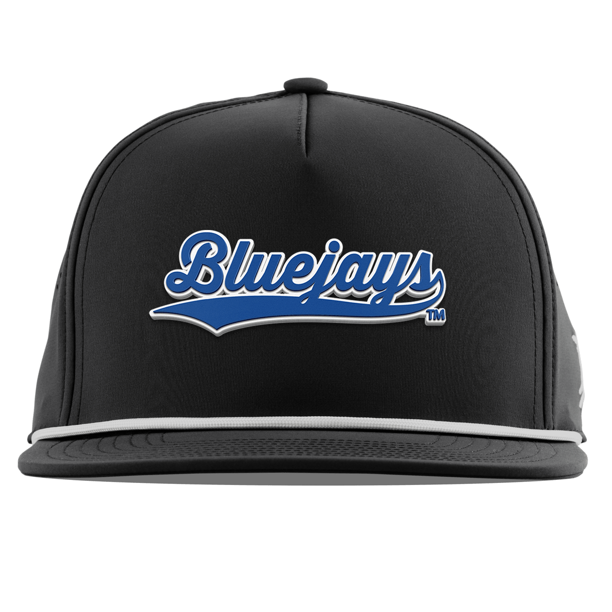 Creighton University "Bluejays Script" Flat 5 Panel Rope Black
