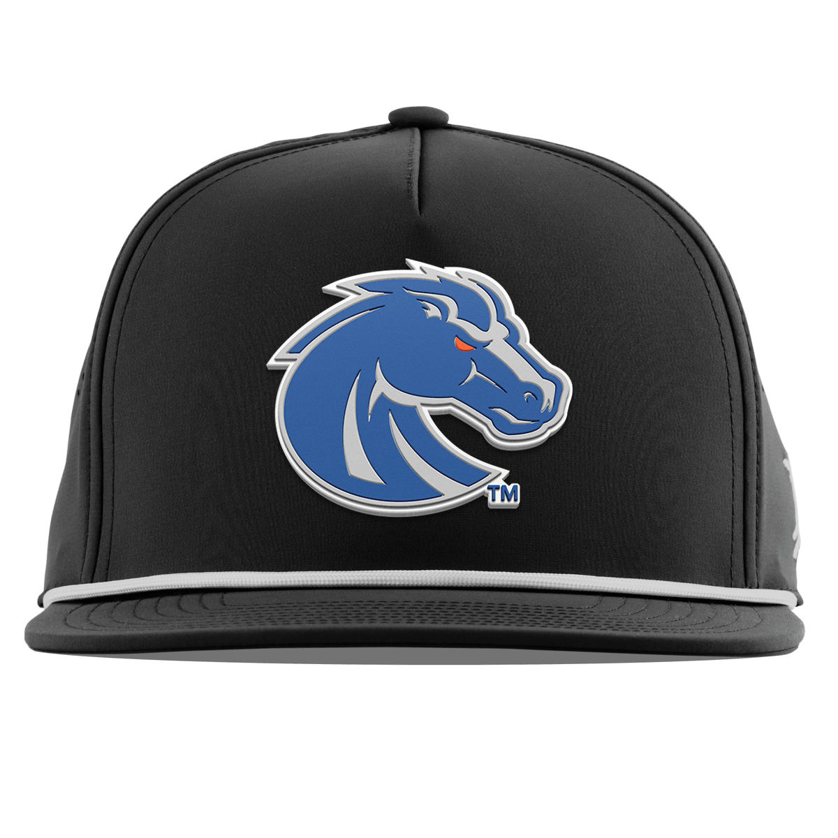 Boise State University "Boise State Broncos Gray" Flat 5 Panel Rope Black
