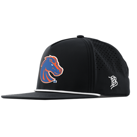 Boise State University "Boise State Broncos Orange" Flat 5 Panel Rope Black