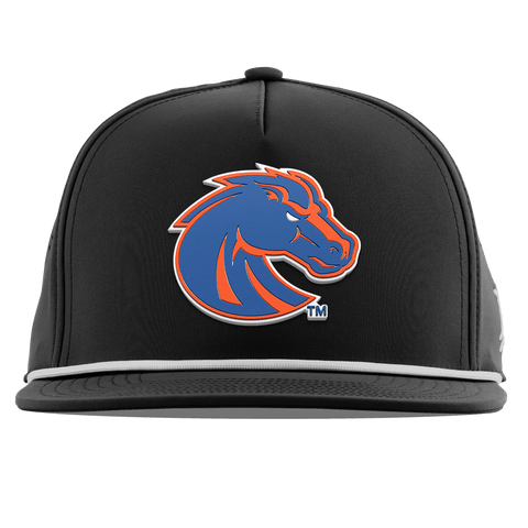 Boise State University "Boise State Broncos Orange" Flat 5 Panel Rope Black