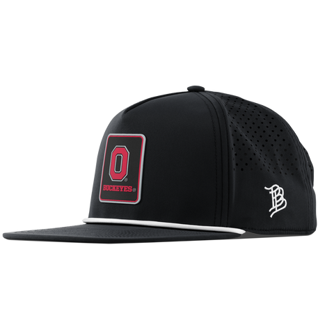 Ohio State University "Buckeyes Badge" Flat 5 Panel Rope Black
