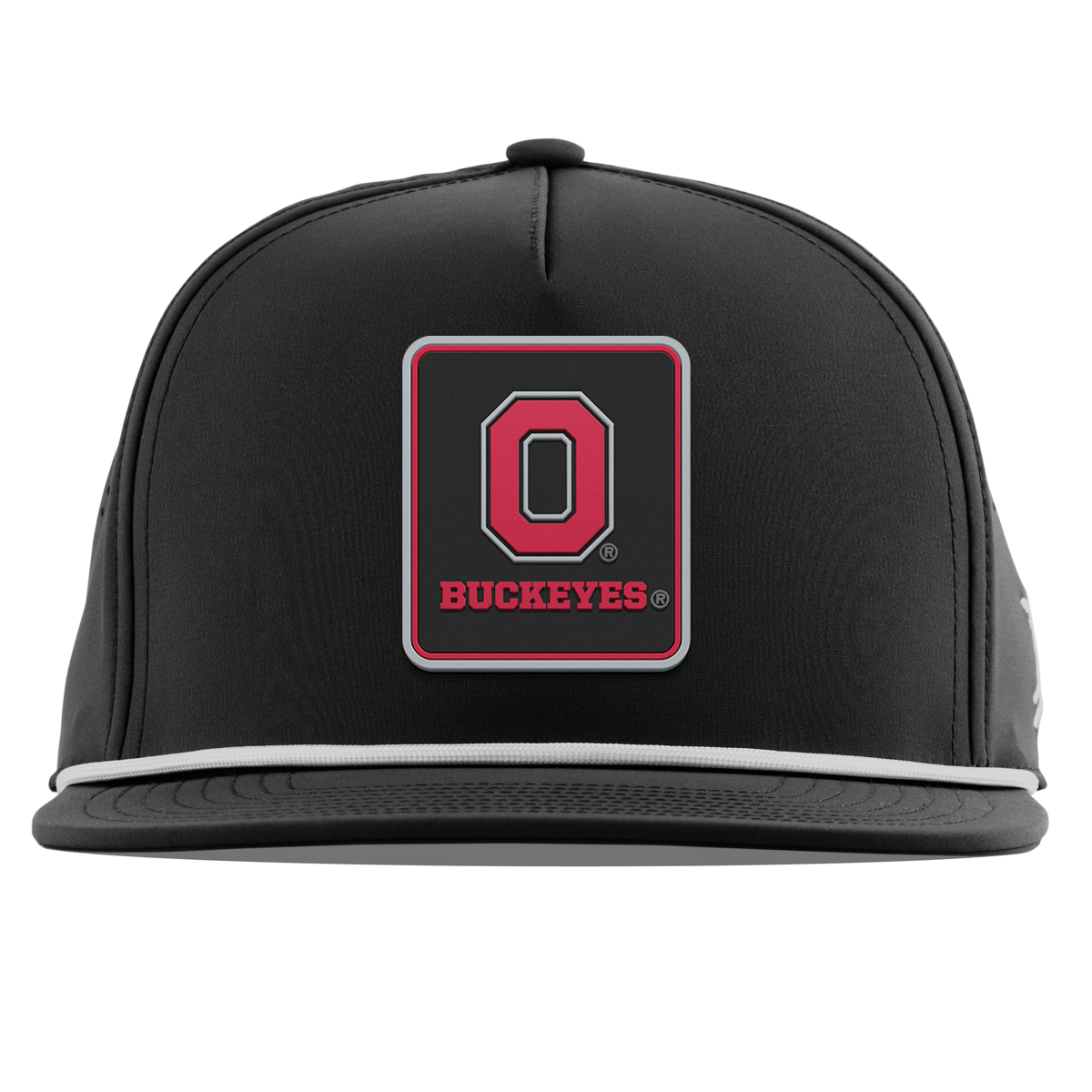 Ohio State University "Buckeyes Badge" Flat 5 Panel Rope Black