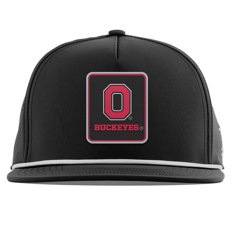 Ohio State University "Buckeyes Badge" Flat 5 Panel Rope Black