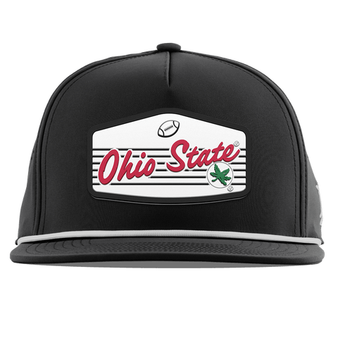 Ohio State University "Buckeyes Football'" Flat 5 Panel Rope Black