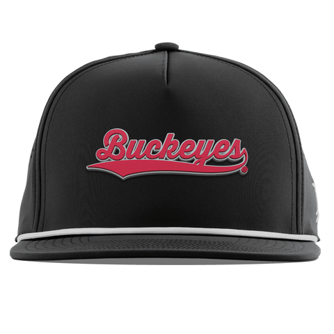 Ohio State University "Buckeyes Script" Flat 5 Panel Rope Black
